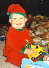 Alex's cousin Joey, dressed as an elf