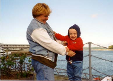 Alex and his mother in Bar 
Harbor